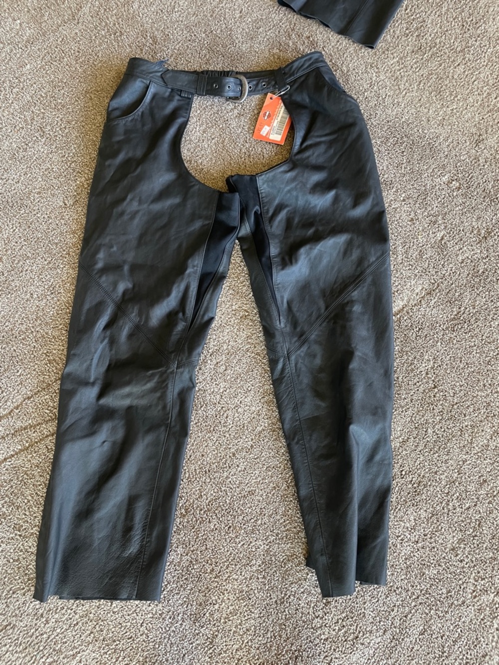 Harley Davidson Black women’s Leather Chaps Pants XL